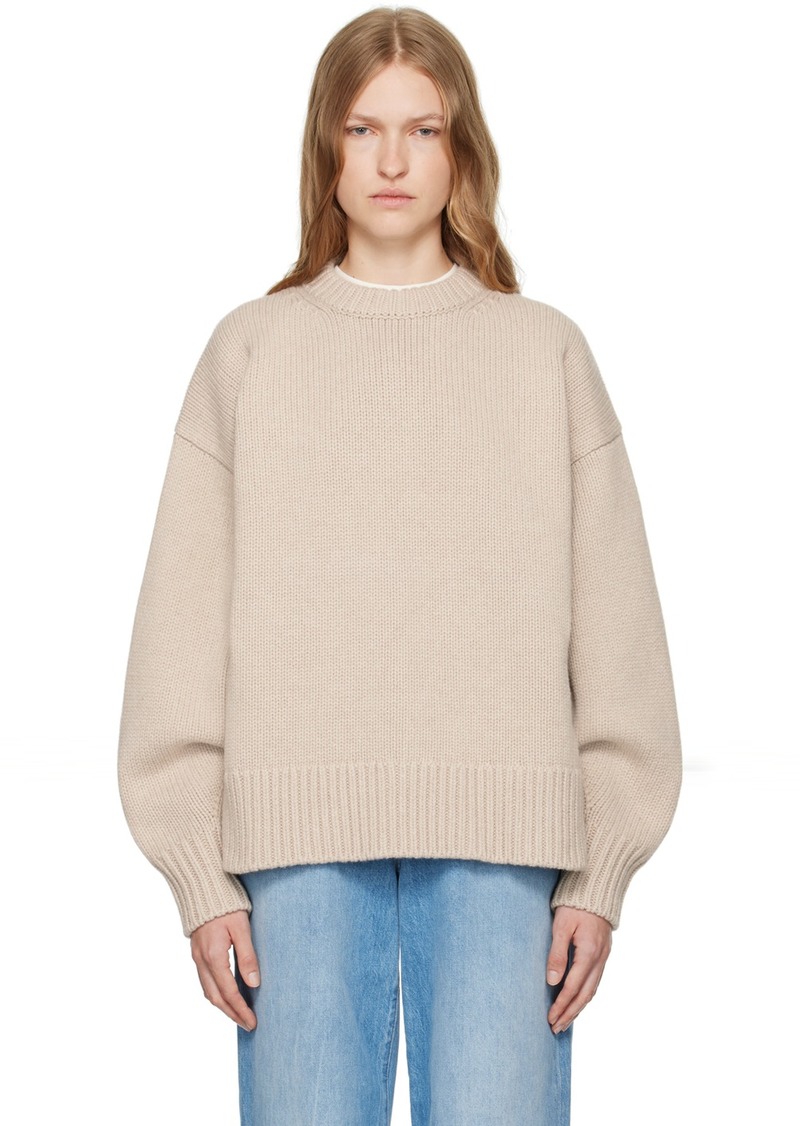 The Row Beige Ophelia Sweater