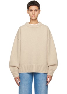The Row Beige Ophelia Sweater