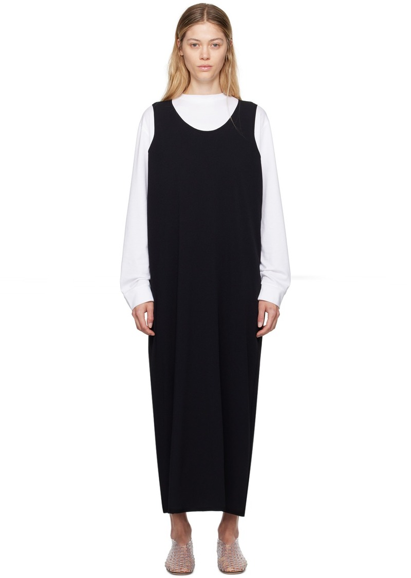 The Row Black Agla Maxi Dress