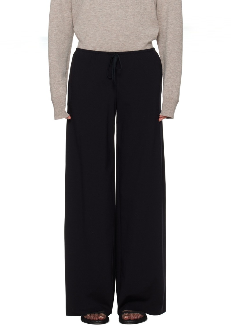 The Row Black Bariem Lounge Pants