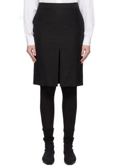 The Row Black Benson Midi Skirt
