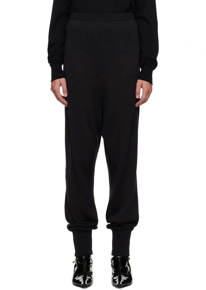 The Row Black Dalbero Lounge Pants