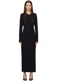The Row Black Eima Maxi Dress