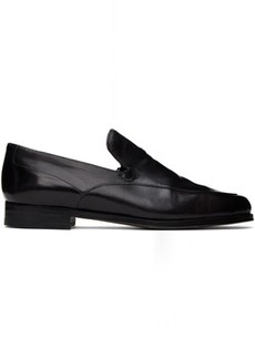 The Row Black Enzo Loafers