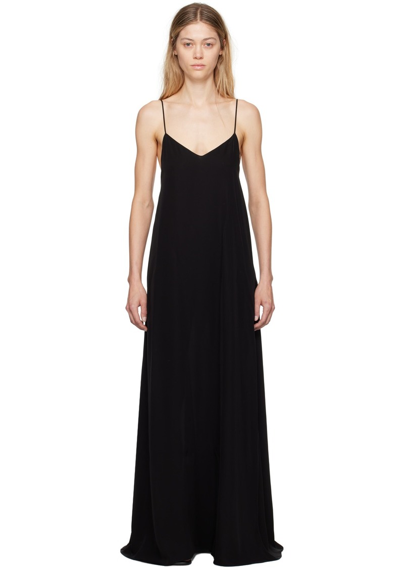 The Row Black Kole Maxi Dress