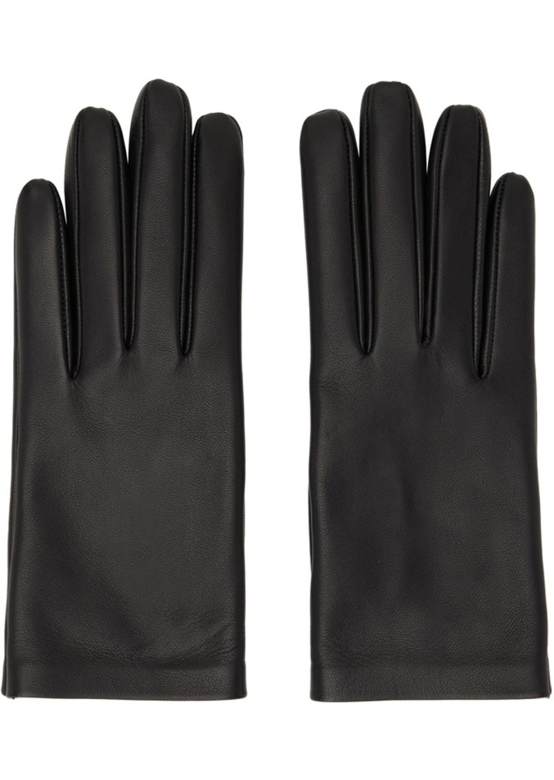 The Row Black Lorella Gloves
