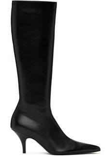 The Row Black Sling Tall Boots