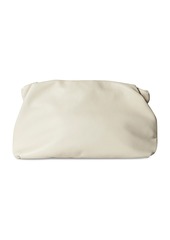 The Row Bourse Grain Leather Clutch