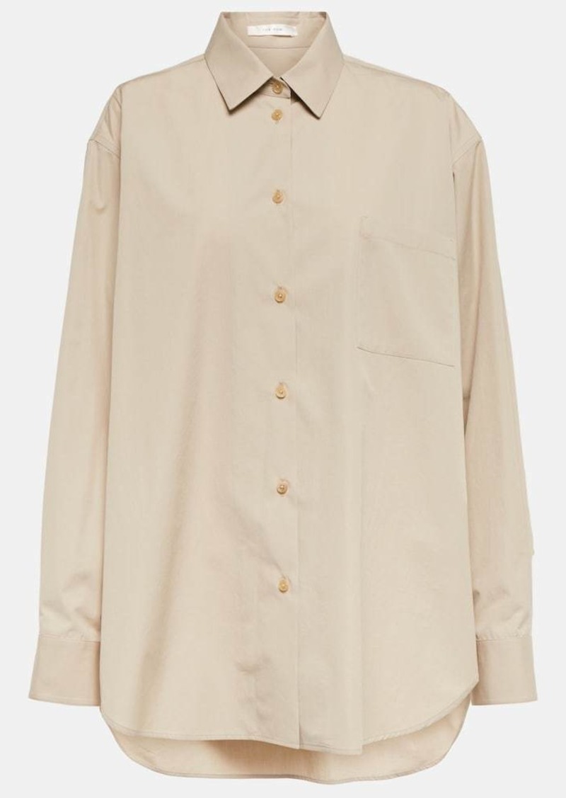 The Row Brant oversized cotton shirt