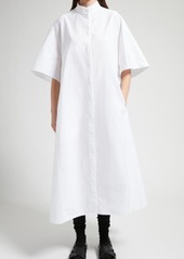 The Row Bredel Cotton Poplin Midi Shirtdress