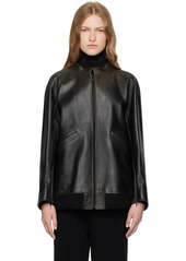 The Row Brown Kengia Leather Jacket