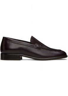 The Row Burgundy Mensy Loafers