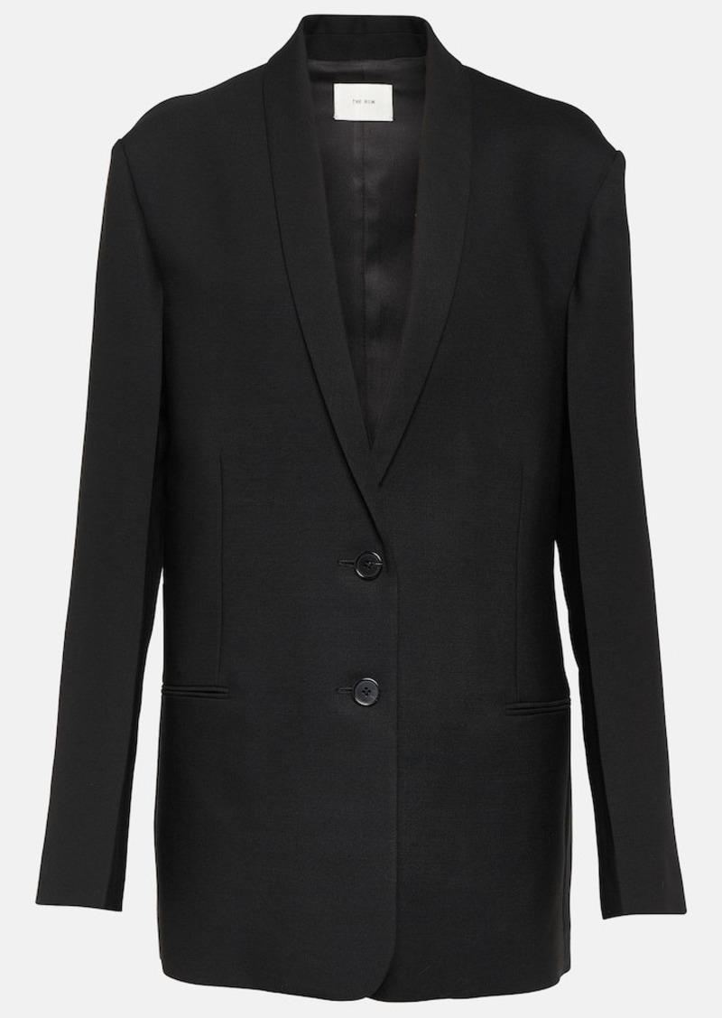 The Row Caped single-breasted wool blazer