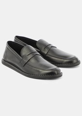 The Row Cary leather loafers