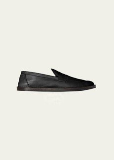 THE ROW Cary Leather Penny Loafers
