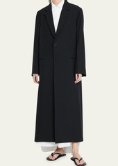 THE ROW Cheval Single-Breasted Wool-Mohair Coat