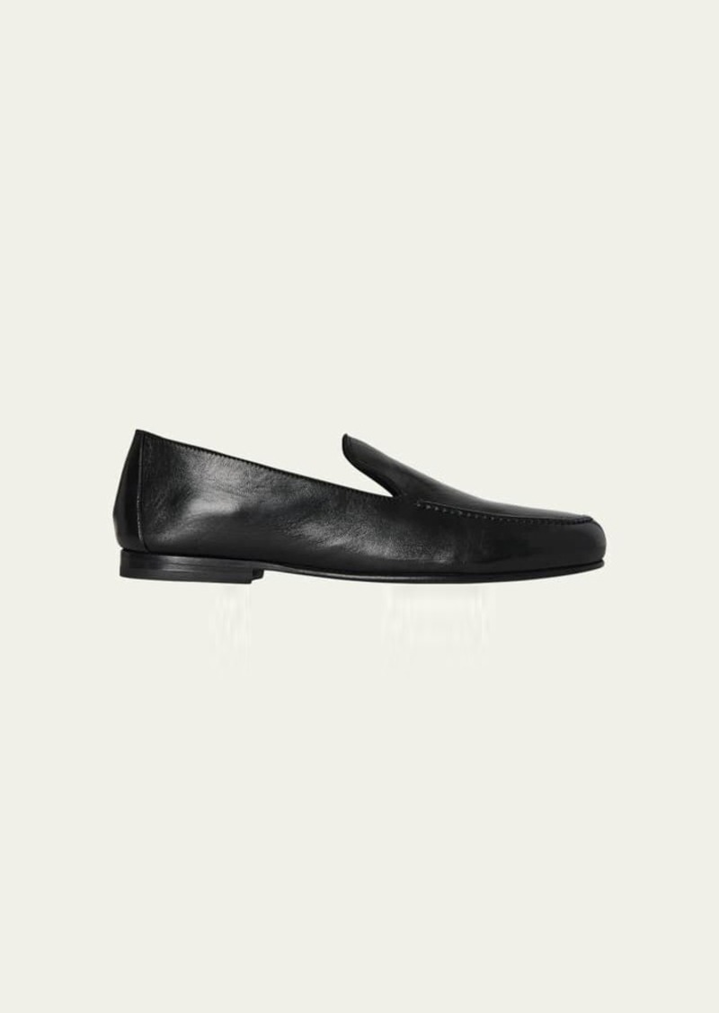 THE ROW Colette Leather Slip-On Loafers