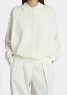 THE ROW Corzas Oversized Cotton Polo Shirt