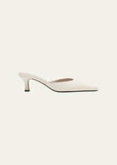 THE ROW Cybil Leather Mule Pumps