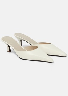 The Row Cybil leather mules