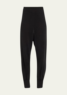 THE ROW Dalbero Drop-Crotch Linen-Silk Jogger Pants