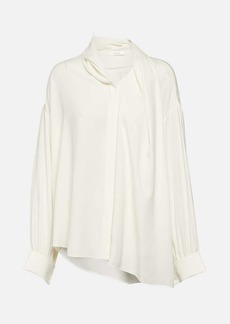 The Row Darnelle oversized silk blouse