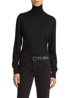 The Row Davos Wool & Cashmere Turtleneck Sweater