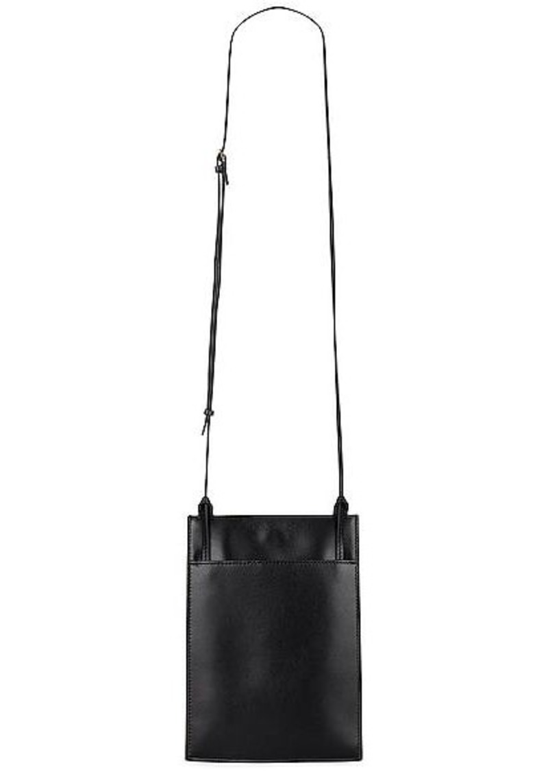 Polly Leather Tote Bag in Black - The Row