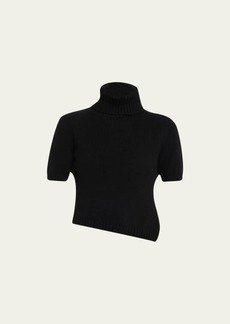 THE ROW Dria Cashmere-Blend Turtleneck Knit Top
