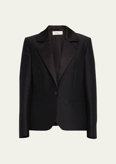 THE ROW Dru Tailored Wool Blazer Jacket