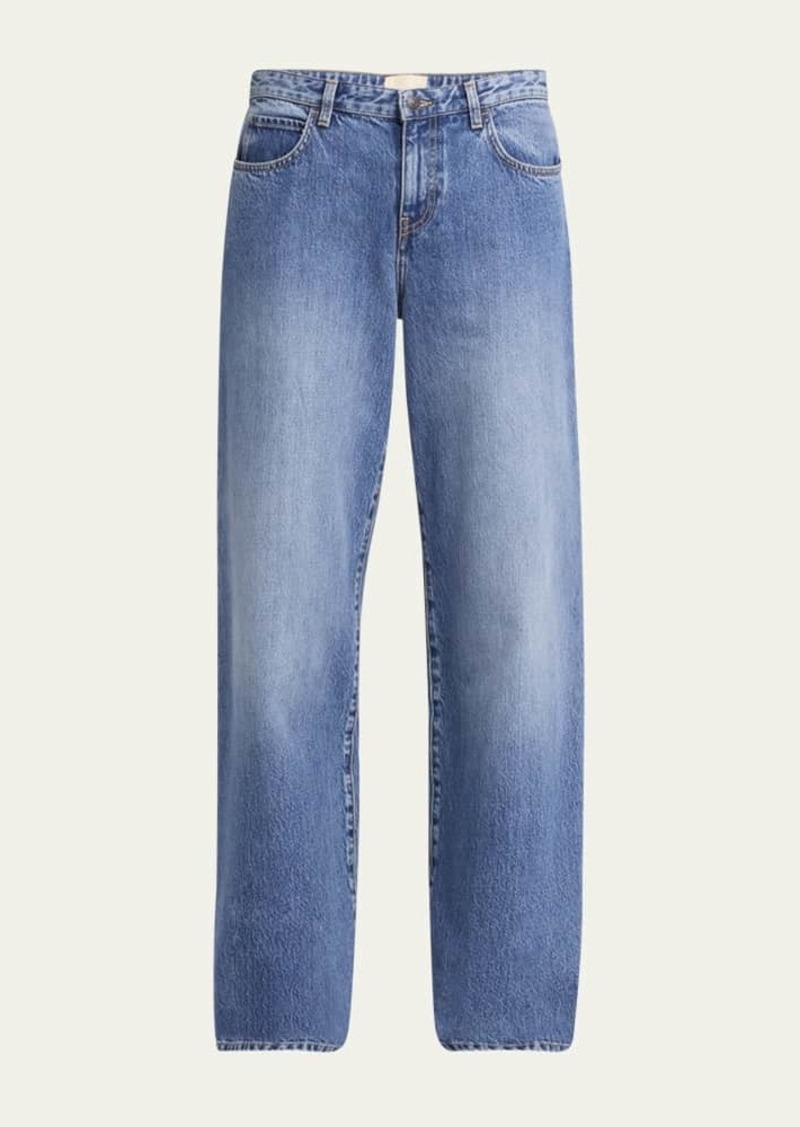 THE ROW Eglitta Straight Leg Washed Jeans