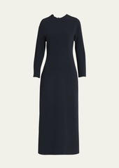 THE ROW Elia Long-Sleeve Viscose Dress