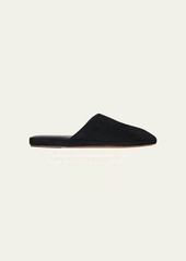THE ROW Franco Suede Slipper Mules
