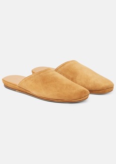 The Row Franco suede slippers