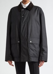 The Row Frank Waxed Cotton Twill Chore Jacket