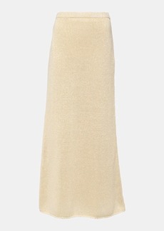 The Row Fumaia knitted silk maxi skirt