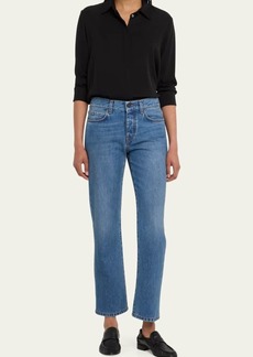 THE ROW Goldin Kick-Flare Crop Jeans