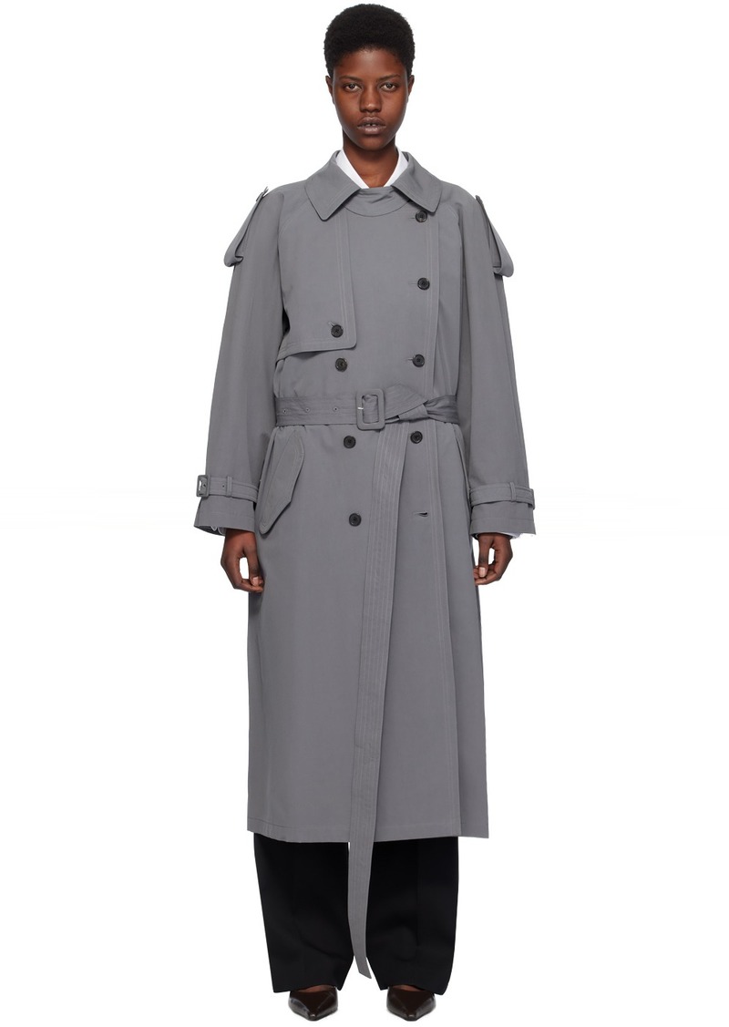 The Row Gray Avio Trench Coat