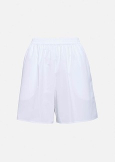 The Row Gunther high-rise cotton shorts