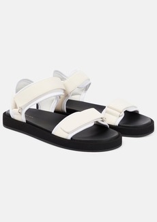 The Row Hook and Loop leather sandals