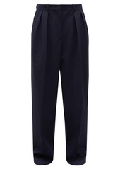 The Row Igor pleated wool-blend wide-leg trousers