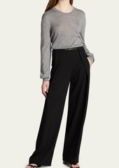 THE ROW Islington Long-Sleeve Cashmere Top