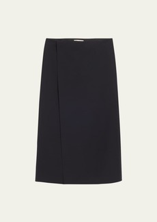 THE ROW Kavi Virgin Wool Wrap Skirt