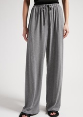 The Row Lanuit Wide Leg Organic Cotton Jersey Drawstring Pants