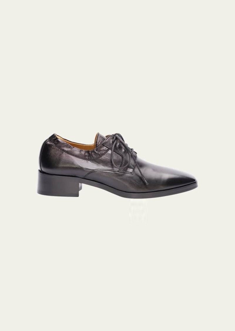 THE ROW Leather Lace-Up Derby Loafers