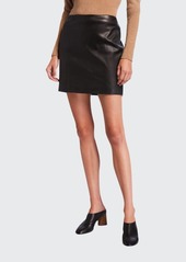 THE ROW Loattan Leather Mini Skirt