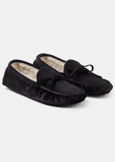 The Row Lucca calf hair moccasins