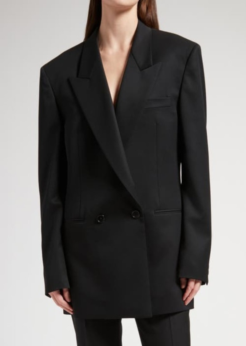 The Row Lumis Double Breasted Wool Blazer