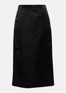 The Row Marinella silk midi skirt