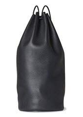 The Row Massimo Leather Backpack in Black at Nordstrom